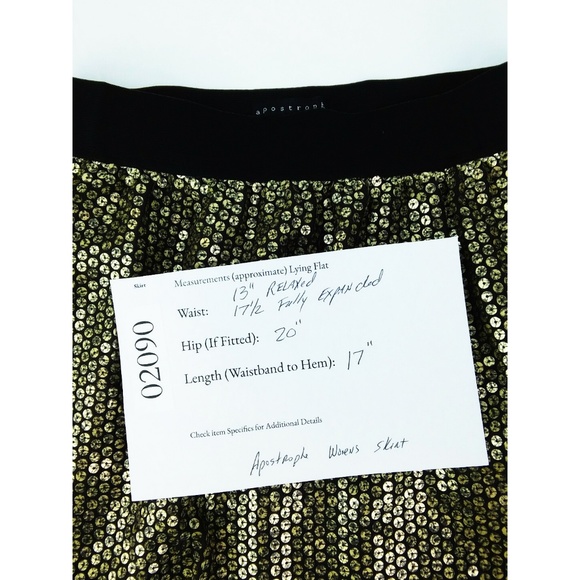 Apostrophe Womens Skirt Sz S Sequins! - Picture 8 of 8
